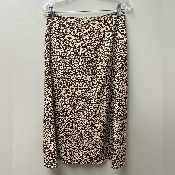 Shein Brown Leopard Midi Skirts - Picture 4 of 4